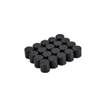 Set capace prezoane negre din silicon, 21 mm (hexagon) – 20 buc, Cod A02