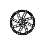 Set jante aliaj PDW 17x7.5 5x115 ET40, negru mat cu polish, L7805511(NX)