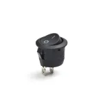 Buton comutator auto rocker rotund ON-OFF 12V/24V, 2 pini (602AB3)