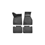 Covorașe cauciuc tip tăviță pentru Tesla Model S 2012+ set 4 buc, negre