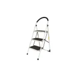 Scară metalică pliabilă cu 3 trepte antiderapante, 127 cm, 150 kg, Crownman DISPN85