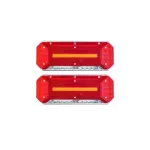 Set lămpi spate LED stânga/dreapta, 5 funcții, neon, semnal dinamic, 12-24V, ST-0223