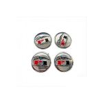 Set ornamente crom pentru capace jante 5 cm, ABS rezistent (LGT-002)