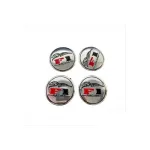 Set ornamente crom pentru capace jante 5 cm, ABS rezistent (LGT-002)