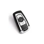 Carcasa cheie telecomanda compatibila BMW cu lamela metalica, 2 butoane, cod 1014