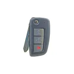 Carcasă cheie/telecomandă compatibilă Nissan cu lamelă, 3 butoane, cod 5040-2+1