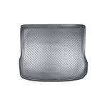 Covor portbagaj tip tavita pentru Porsche Macan 2014-2024, bordura 4,5 cm, negru