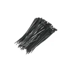 Set 100 coliere din plastic negre 3,6x140 mm, autoblocante, pentru fixare cabluri