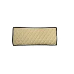 Covoraș pentru tunel central auto, imitație piele bej cu cusătură bej, 25x60 cm