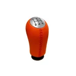 Maner schimbator viteze rosu, imitatie piele, pentru Dacia Logan/Renault 5 trepte (SC-57)