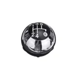 Maner schimbator viteze Fiat 500 2012-2018, crom/negru, cu adaptoare 5/6 trepte