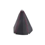 Manson schimbator viteze universal din imitatie piele, negru cu cusaturi rosii SC-197