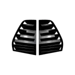 Ornamente grila protectie geam spate VW Golf 5 MK5 Hatchback 2003-2009 Piano Black