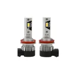 Set 2 becuri LED H11 B01 6000K pentru faruri auto, lumină albă