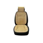 Set huse auto din bambus bej universale, cu spatar si tetiera, XYJ-BMB