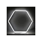Set lumini LED hexagonale 42W, 6000K alb rece, pentru garaj si atelier (HEX4)