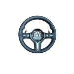 Volan sport din piele cu padele, compatibil BMW Seria 5 E60/E61 si Seria 6 E63/E64