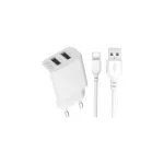 Încărcător de rețea USB 2.4A cu cablu USB Type-C, XO-L109C