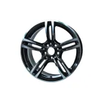 Set jante aliaj DY-B100 KM 18" 5x120 pentru BMW, Black Diamond Cut (8J/8.5J)