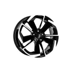 Set jante aliaj DY1129 KM 19x8J 5x114.3 ET45 negru cu polish, CB 67.1