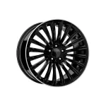 Set jante aliaj DY1989 19" 8J 5x112 negre cu margine diamond cut, pentru Mercedes