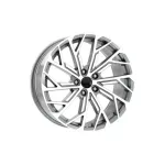 Set 4 jante aliaj DY819 KM 19x8.5 5x112 ET35, gri titanium diamond cut, pentru Audi