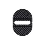 Capac ornament pentru incuietoare usa auto BH-001, protectie ABS cu aspect carbon