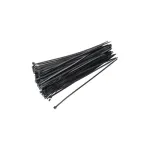 Set 100 coliere plastic negre 400x4.8 mm din nylon, cu prindere autoblocantă