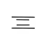 Set 4 bandouri de protecție uși pentru Dacia Duster II 2018+ (4 uși), negru satinat