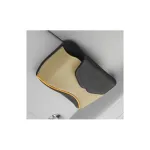 Suport ochelari auto premium bej din piele ecologica, prindere pe parasolar FS-1333