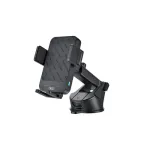 Suport auto telefon cu încărcare wireless 15W, prindere bord/parbriz, XO-WX043