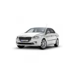 Set bandouri protectie usi pentru Peugeot 301 Sedan 2013, 4 bucati, negru satinat