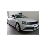 Set 4 bandouri protectie usa pentru Volkswagen Jetta Sedan 2014–2018, negru satinat