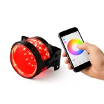 Devil Eyes LED RGB pentru lupe far 12V, control din aplicație Bluetooth, 23,5 cm