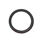 Husă volan auto premium din imitație piele, 38 cm, negru cu linie roșie (WPU02B)