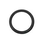 Husă volan premium 38 cm din imitație piele, negru cu linie albastră (WPU02C)