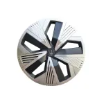 Set 4 capace roți Evo 16 inch, argintiu-negru, ABS rezistent (WR3-3BK-16)