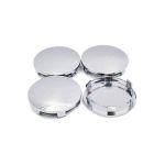 Set 4 capace jante auto 60 mm crom din ABS, montaj prin presare (LGG-018)