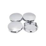 Set 4 capace jante auto 60 mm crom din ABS, montaj prin presare (LGG-018)