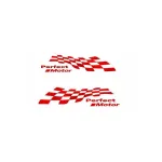 Abțibild auto Perfect Motor pentru exterior, rezistent UV și apă, 40x12 cm