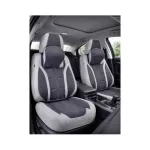Set huse scaune auto universale Premium 9D, fata si spate, gri antracit