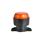 Girofar LED auto portocaliu 12-24V cu suport de prindere, cod 201709