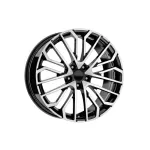 Set jante aliaj DY1649 KM 19 inch 5x112 ET30 negru polish, compatibile Audi