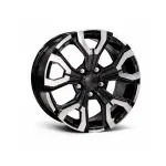 Jante aliaj DY1887 KM 17" 7J 5x114.3 ET35 negru diamond cut, set 4 buc