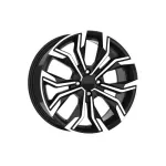 Set jante aliaj DY666 KM 16x6.5 4x100 ET35 negru polish, compatibile Dacia/Renault