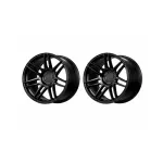 Set jante aliaj PDW 19" pentru BMW 5x120, negru lucios, concave, fata/spate