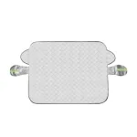 Parasolar exterior pentru parbriz 145 x 113 cm, iarnă-vară, cu protecție oglinzi reflectorizantă