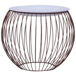 Măsuță de cafea, auriu, Ø 41 cm GartenMobel Dekor