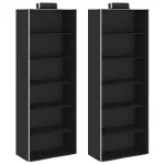 Organizatoare suspendate dulap, 2 buc., cu 6 rafturi, textil GartenMobel Dekor