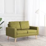 Canapea cu 2 locuri, verde, material textil GartenMobel Dekor